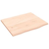 encimera de bano madera maciza sin tratar 60x40x6 cm