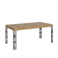 mesa extensible 90x200304 cm ghibli roble natural estructura antracita