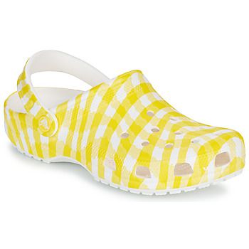 Crocs Zuecos Classic Gingham Clog para mujer