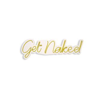 Iluminación Led Decorativa De Plástico Get Naked Amarillo 20x62x2 Cm