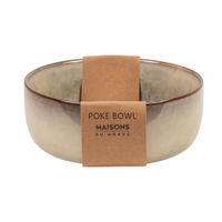 bol para poke de ceramica verde arcilla