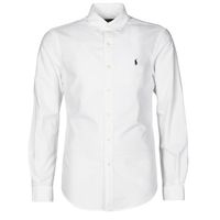 polo ralph lauren camisa manga larga camisa ajustada slim fit en oxford ligero para hombre