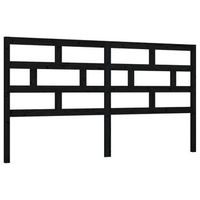cabecero cama mueble de dormitorio de cama madera maciza de pino 186 x 4 x 100 cm negro m020006096