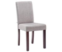 silla de comedor ina en tela gris claro 47x41x91 cm