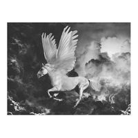 papel pintado 3d - pegaso en el camino hacia el monte olimpo 250x193 cm