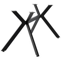 patas para mesa cascada metal negro 73x135x72 cm clp
