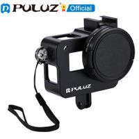 carcasa protectora puluz de aleacion de aluminio cnc con lente uv de 52 mm para gopro hero2018 7 black 6 5 accesorios para camara