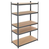estanterra de taller 200 x 100 x 60 cm antracita ecd germany