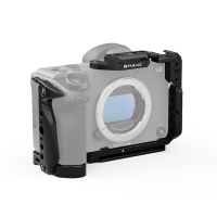 equipo estabilizador de jaula de camara de metal puluz para sony cinema line fx2ilme-fx2b jaula de camara de aleacion de aluminio
