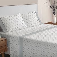 juego sabanas franela invierno maria 180 cm con dos almohadones rufino diaz gris