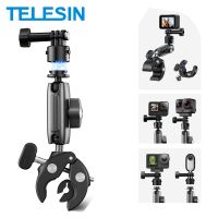 telesin ciclismo clip de motocicleta brazo magico de liberacion rapida 360    super abrazadera de aleacion de aluminio para camara de accion gopro