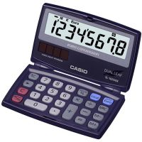 calculadora casio sl-100ver bolsillo 8 digitos pantalla inclinada azul