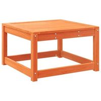 taburete de jardin  otomana de jardin  reposapies de jardin madera maciza de pino marron cera