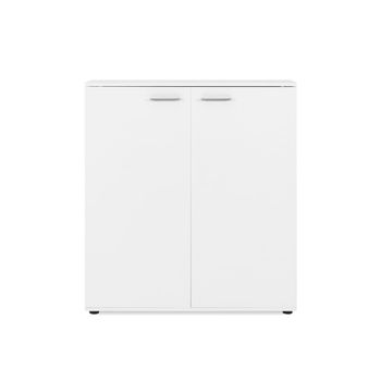 Zapatero 2 puertas 8 baldas - 100 cm - blanco