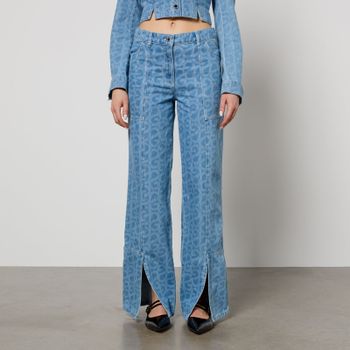 Stine Goya Aoibhin Logo Denim Straight-Leg Jeans - W29
