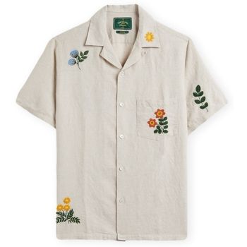 Portuguese Flannel Camisa manga corta Spring Embroidery Shirt para hombre