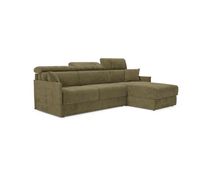miryam sofa cama esquinero con reposacabezas reclinables en tejido antimanchas t31 232 cm derecho verde