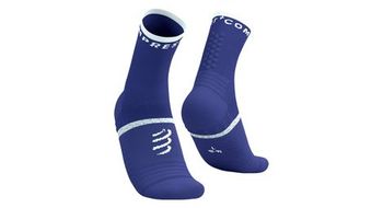 Calcetines compressport pro marathon v2 0 azul blanco