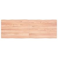 tablero mesa madera tratada borde natural marron 120x40x2-4cm vidaxl