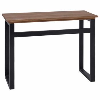 Vidaxl Escritorio Natural Madera De Teca Maciza 100 X 45 X 75cm