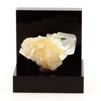 Fluorita Blanca + Cuarzo De Francia, Pratclaux, Tailhac, Haute -loire - Piedra Natural Rara, Colección Sylvain Desfarge | 54.3 Ct - Certificado De
