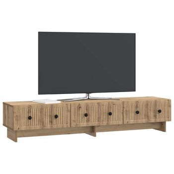 Mueble De Tv | Mueble De Salón | Gabinete De Tv Con Cajón Roble Artesanal 147 X 34,5 X 30 Cm