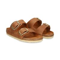 birkenstock sandalias planas mujer - marron talla 41n