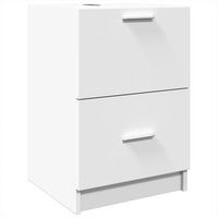 mueble de almacenaje  armario de lavabo madera de ingenieria blanco 40x37x59 cm