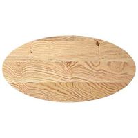 tablero de mesa  tablero escritorio ovalado madera maciza de roble 100x50x4 cm