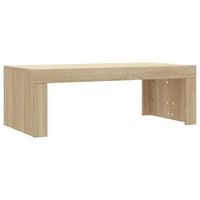 mesa de centro de diseno sencillo 102 x 50 x 36 cm madera de ingenieria color roble dec038895