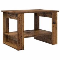 mesa de cafe  mesa de centro madera vieja 72 x 50 x 50 cm madera de ingenieria