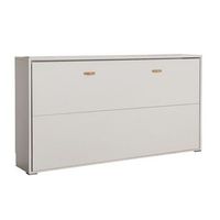 cama abatible aglomerado blanco 90x190cm