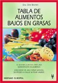 tabla de alimentos bajos en grasas