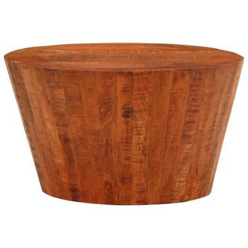 Mesa De Centro  52 X 30 Cm  Mango Sin Tratar - Marrón