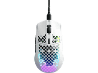 raton gaming - steelseries aerox 3 white por cable 8500 cpi optico usb-c aquabarrier ip54 blanco