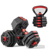 decodeko juego de mancuernas ajustables de forma octogonal pesas ajustables con agarre comodo equipo de entrenamiento versatil para casa y gimnasio unisex para fuerza musculacion tonificacion y