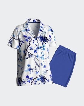 Pijama de mujer corto con botones en Modal
