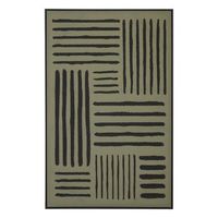 lienzo pintado enmarcado roshan verde 116x75cm