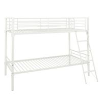 litera metalica infantil carrefour home 90x190 cm - blanca
