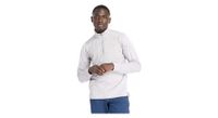 camiseta termica new balance athletics heat grid gris  hombre  1 2 cremallera