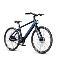 bicicleta electrica freedare jb1018 de cuadro bajo 275 bafang 250 w transmision por correa azul oscuro