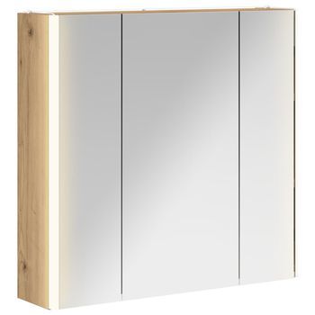 Armario Con Espejo De Baño | Mueble De Baño Roble Artesanal