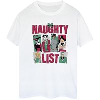 dessins animes camiseta naughty list para mujer