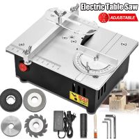 mini sierra de mesa electrica sierras de banco pequenas sierra de escritorio para el hogar herramienta de corte de modelo pcb torno de carpinteria hoja de 63mm