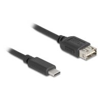 cable usb delock 81536 usb-c a usb-a 20 1 m negro