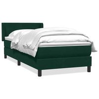 cama tapizada 223x83x88 cm tejido - verde