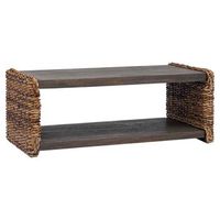 mesa de cafe - mesa de centro - mesa baja natural 90 x 45 x 35 cm madera de caoba solida