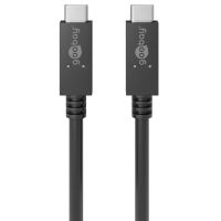 cable usb goobay 49254 1 m usb-c a usb-c 32 gen 2 20 gbits negro
