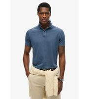 superdry para hombre m1110440a polo de punto essential azul m casual algodon manga corta