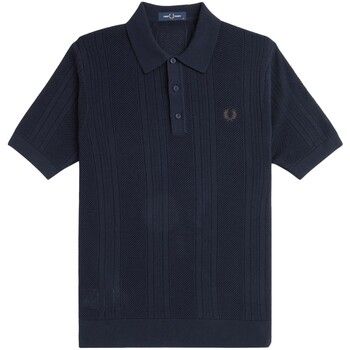 Fred Perry Tops y Camisetas Fp Pointelle Panel Knitted Shirt para hombre
